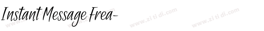 Instant Message Frea字体转换